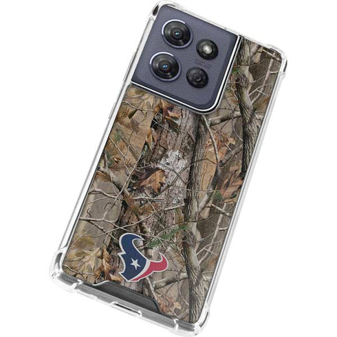 NFL Houston Texans Realtree AP Camo Moto G Play 5G (2025) Clear Case